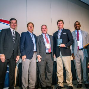 Mirimichi Green receives NCMEP Leadership Award at mfgCON 2017.