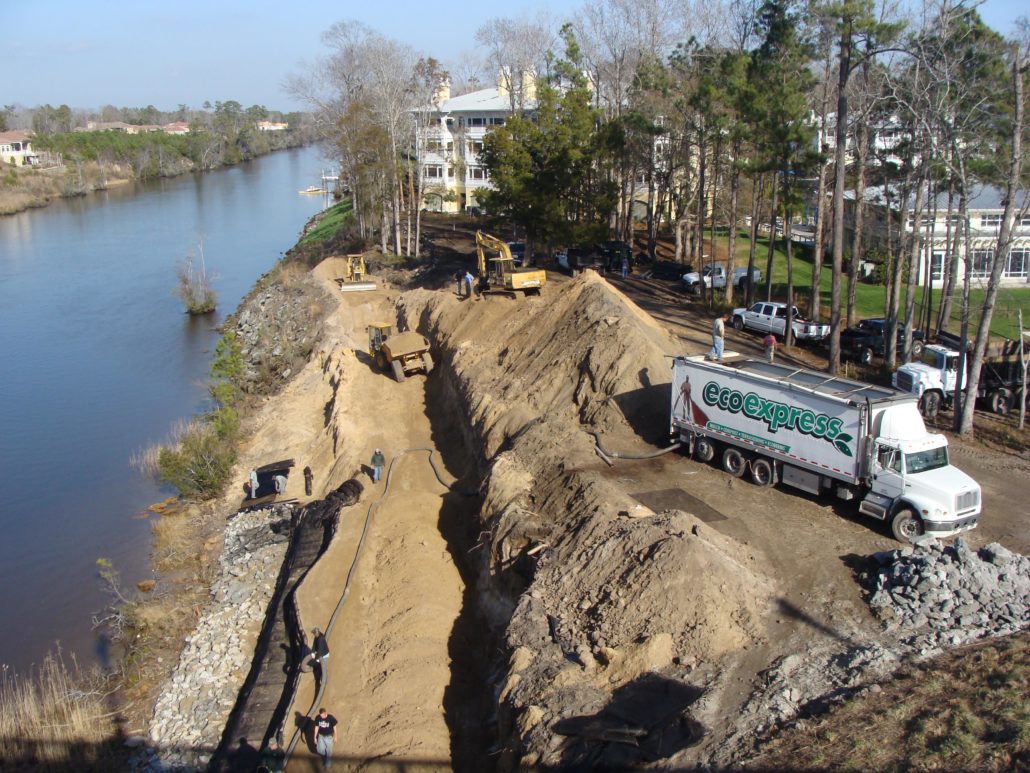 Slope erosion control with EcoExpress