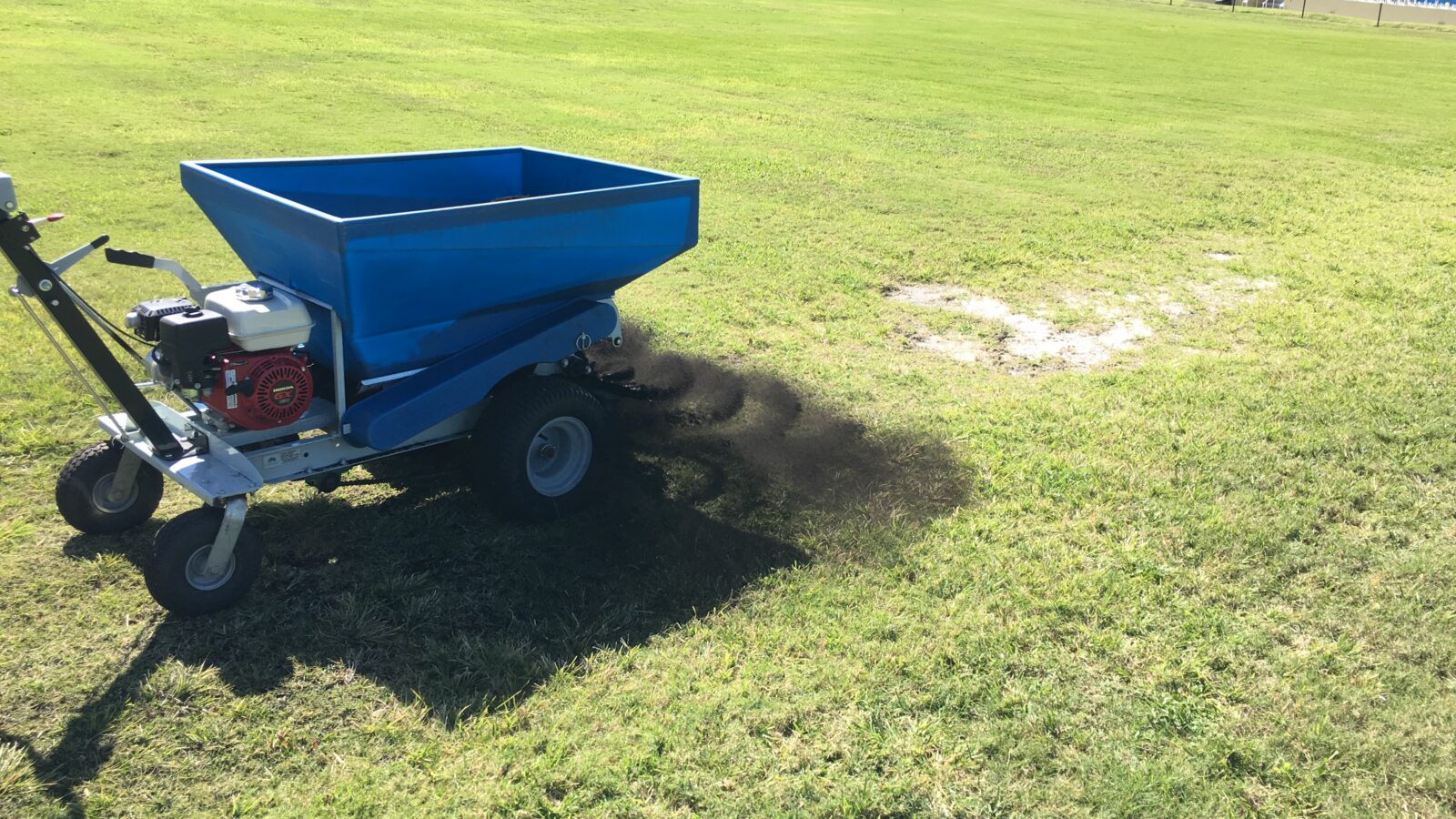 topdressing with soil enhancer