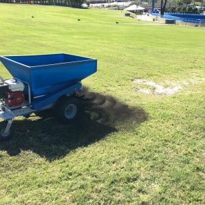 topdressing with soil enhancer