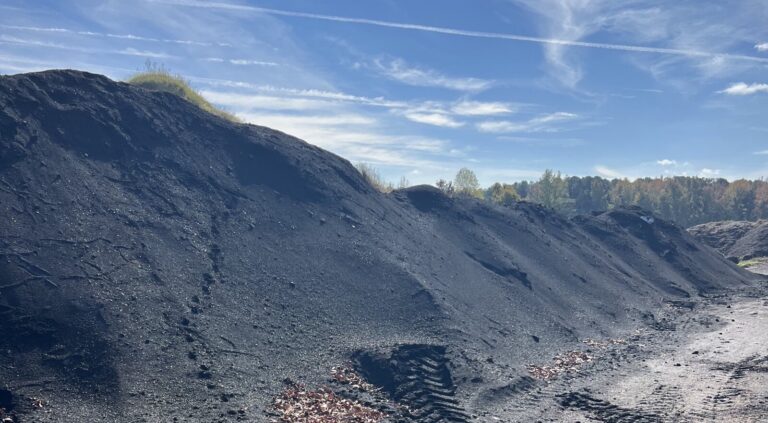 Mirimichi Green biochar awaiting processing