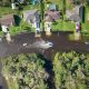 florida neighborhood being inundated with storm surge.